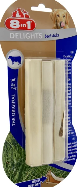 8in1 Delights Kauwsticks - Hondensnacks - Rund 3x25 g