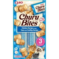 Inaba Churu Bites - Kattensnack - Tonijn Jacobsschelp 3x10 g