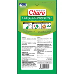 Inaba Churu Dog Chicken With Vegetable Recipe - Hondensnacks - 4x14 g