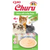 Inaba Churu Purée - Kattensnack - Kip Jacobsschelp 15 g 4 stuks