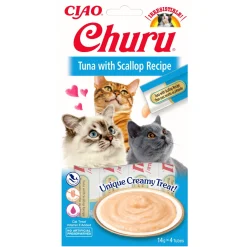 Inaba Churu Purée - Kattensnack - Tonijn Jacobsschelp 70 g