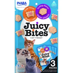 Inaba Juicy Bites - Kattensnack - Krab Jacobsschelp 56 g