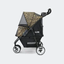 Innopet Honden Buggy Cheetah - Hondentrolley - 84x51x100 cm 7.1 kg Zwart Geel Bruin