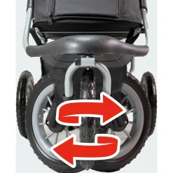 Innopet Hondenbuggy Comfort Efa Eco - Hondentrolley - 96x53x104 cm Zwart Grijs