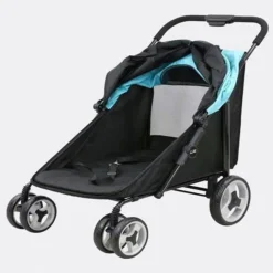 Innopet Hondenbuggy Mamut Including Raincover - Hondentrolley - Ocean Blue Zwart
