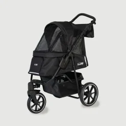 Innopet Hondenbuggy Premium Cozy - Hondentrolley - 78x57x109 cm Zwart Bruin