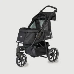 Innopet Hondenbuggy Premium Cozy - Hondentrolley - 78x57x109 cm Zwart Bruin