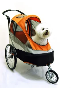 Innopet Sport Dog Trailer De Luxe - Hondenfietskar - 86x60x112 cm Grijs Zwart