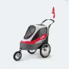 Innopet Sporty Dog Trailer - Hondenfietskar - Grijs Rood
