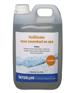 Interline Vlokkingsmiddel - Zwembad-Onderhoud - 2.5 l Wit