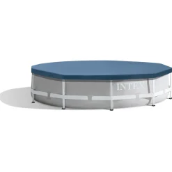 Intex Afdekzeil Framepool Rond Grijs - Afdekzeilen