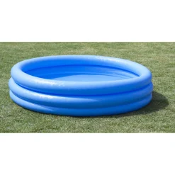 Intex Crystal Blue Pool - Luchtbedden - 114x25 cm Blauw Leeftijd 2+