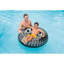 Intex Monster Truck Autoband - Luchtbedden - 114x114 cm Zwart Grijs