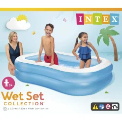 Intex Opblaasbaar Zwembad Familie - Easy Set Baden - 203x152x48 cm Blauw Leeftijd 3+