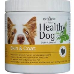Jacob Hooy Healthy Dog Skin & Coat - Voedingssupplement - 80 stuks