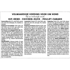 Jarco Worst - Diepvriesvoer - Kip Eend Ø6.5x26 cm 600 g