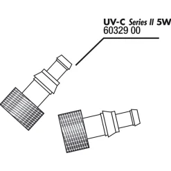 Jbl Aansluitstuk Voor Uv-C 5w 2x Zo - Aquarium Toebehoren - 2 stuks 5 W