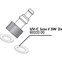Jbl Aquacristal O-Ring Aansluiting - Aquarium Toebehoren - 2 stuks