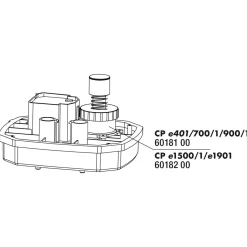 Jbl Cristalprofi  E4/7/900/1.2 Schroefverbinding Startknop - Filters - 1 stuk