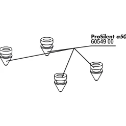 Jbl Prosilent A50 Rubberen Voetjes - Luchtpompen - 4 stuks