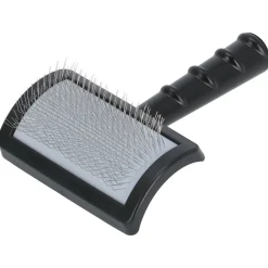 Jean Peau Slicker Blauw Lange Tand Grijs Bed - Hondenvachtborstel - Zwart M