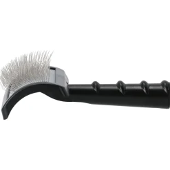 Jean Peau Slicker Blauw Lange Tand Grijs Bed - Hondenvachtborstel - Zwart M