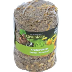 Jr Farm Grainless Paarden- En Zonnebloem Rol - Ruwvoer - 5x5x9 cm 70 g