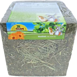 Jr Farm Hooiblok Met Bloemen - Ruwvoer - 20x20x20 cm 450 g