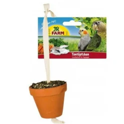 Jr Farm Kleipot Grasparkieten En Kanaries - Vogelspeelgoed - 9x5x17.5 cm 80 g