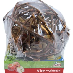 Jr Farm Wilgen Vruchtenbol - Vogelspeelgoed - 15x15x15 cm 135 g