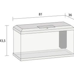 Juwel Aquarium Primo 110 2.0 - Aquaria - 82x37x42 cm Zwart Ca. 110 L