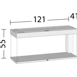 Juwel Aquarium Rio 240 Led 121x41x50 cm - Aquaria