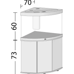 Juwel Aquarium Trigon 190 Led 70x70x60 cm - Aquaria