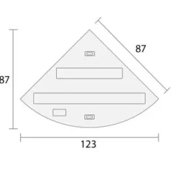 Juwel Aquarium Trigon 350 Led 123x87x65 cm - Aquaria