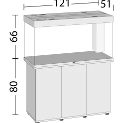 Juwel Kast Rio 350 Sbx 121x51x80 cm - Aquariummeubel