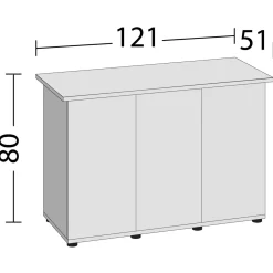 Juwel Kast Rio 350 Sbx 121x51x80 cm - Aquariummeubel