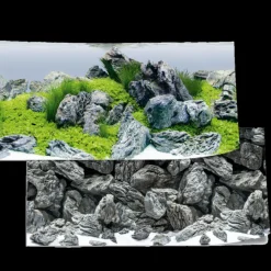 Juwel Poster 4 Xl - Aquarium - Achterwand - 150x60 cm Grijs Groen Xl