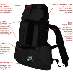 K9 Sport Sack Air 2 Zwart - Hondenrugzak