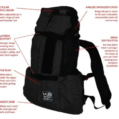K9 Sport Sack Air 2 Zwart - Hondenrugzak