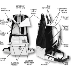 K9 Sport Sack Knavigate Grijs - Hondenrugzak