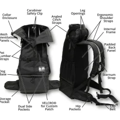 K9 Sport Sack Knavigate Zwart - Hondenrugzak