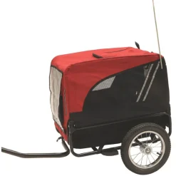 Keddoc Fietskar - Hondenfietskar - 59x43x52 cm Zwart Rood S