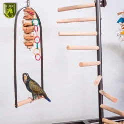 Keddoc Play Stand Iowa - Vogelverblijven - 92x54x142 cm Donkergrijs