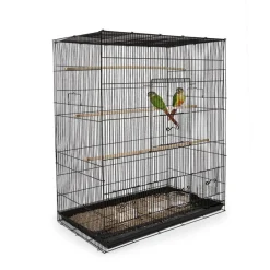 Keddoc Vogelkooi Budgie Home - Vogelverblijven - 79x46x91 cm Zwart