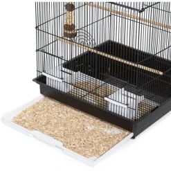 Keddoc Vogelkooi Budgie Tower - Vogelverblijven - 47x47x92 cm Zwart