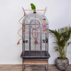 Keddoc Vogelkooi Texas - Vogelverblijven - 66x56x175 cm Donkergrijs