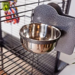 Keddoc Vogelkooi Texas - Vogelverblijven - 66x56x175 cm Donkergrijs