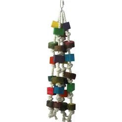 Keddoc Vogelspeelgoed Dices - Vogelspeelgoed - 52.5x15x15 cm Multi-Color