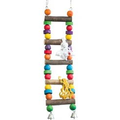 Keddoc Vogelspeelgoed Hanging Bridge - Vogelspeelgoed - 50x13x5 cm Multi-Color