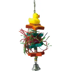 Keddoc Vogelspeelgoed Suprise Duck - Vogelspeelgoed - 23x6x6 cm Multi-Color